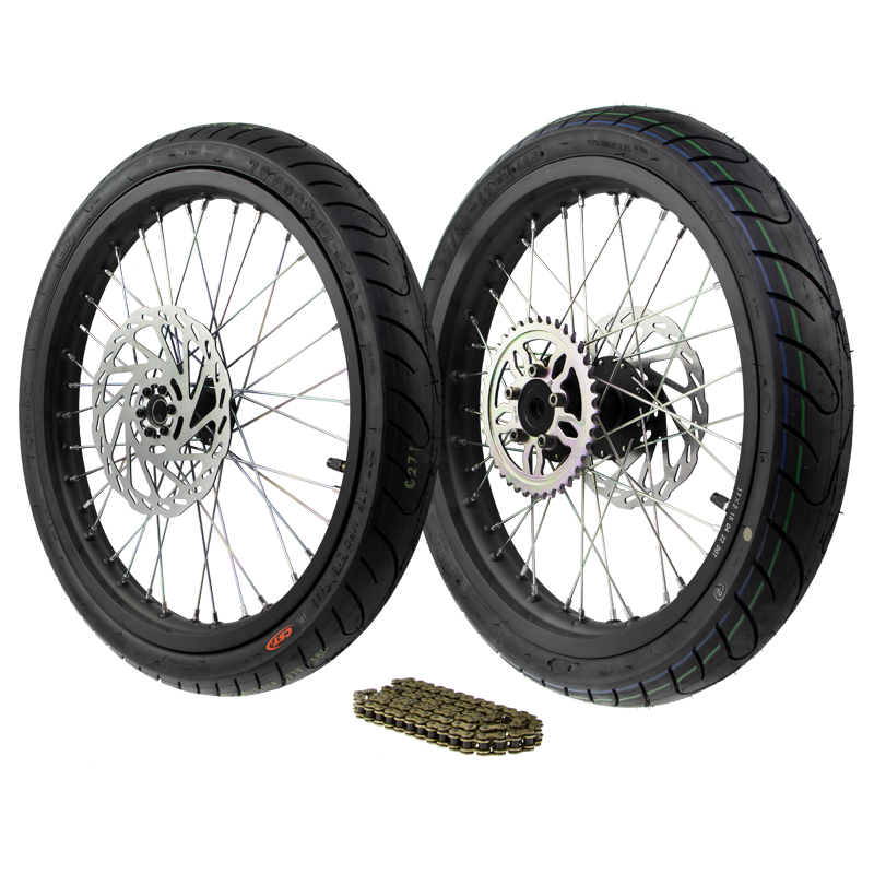 Complete Supermotor Wheel Set 17″ Talaria Sting MX4 / xXx